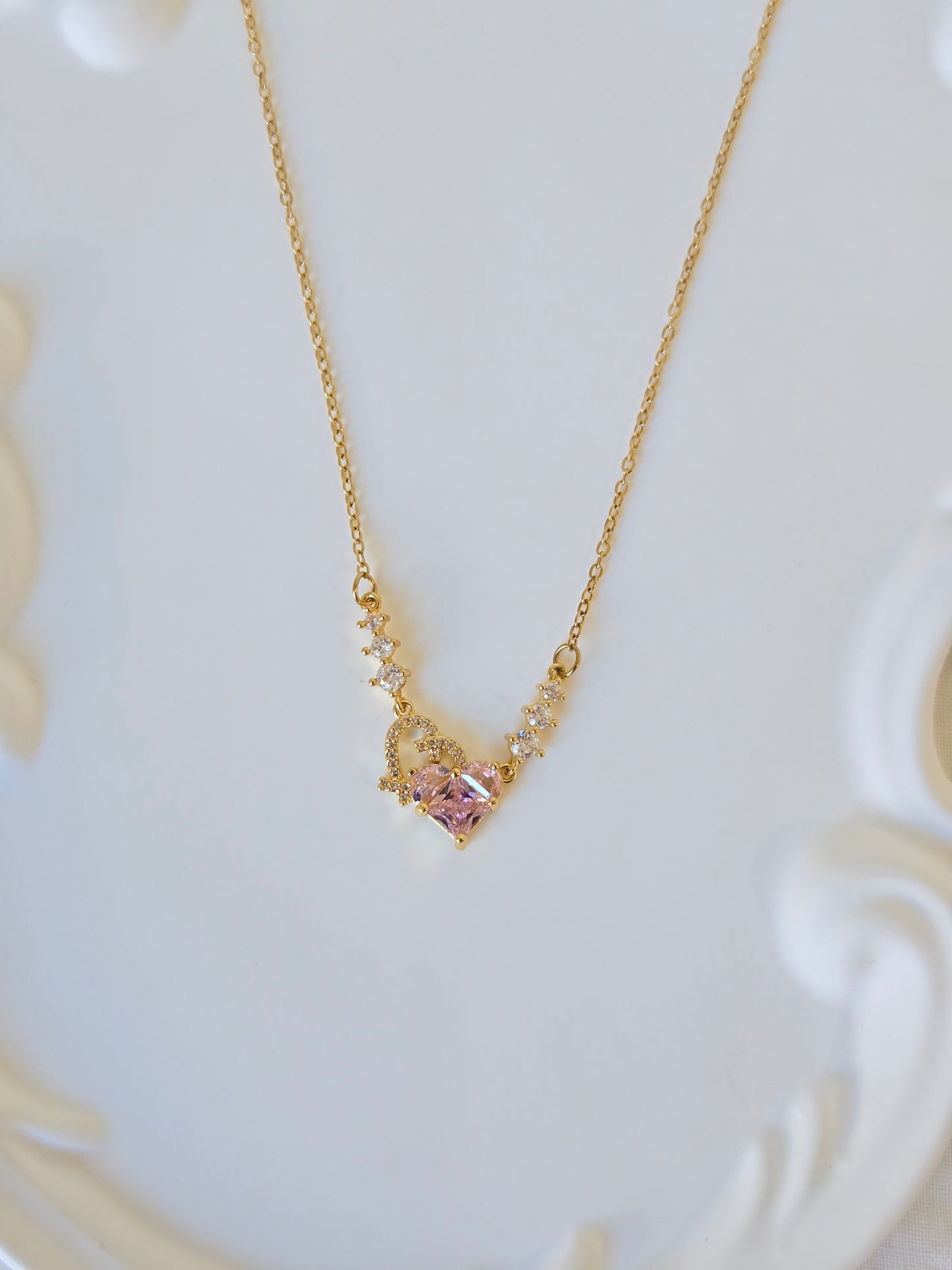 Holding Hearts Necklace