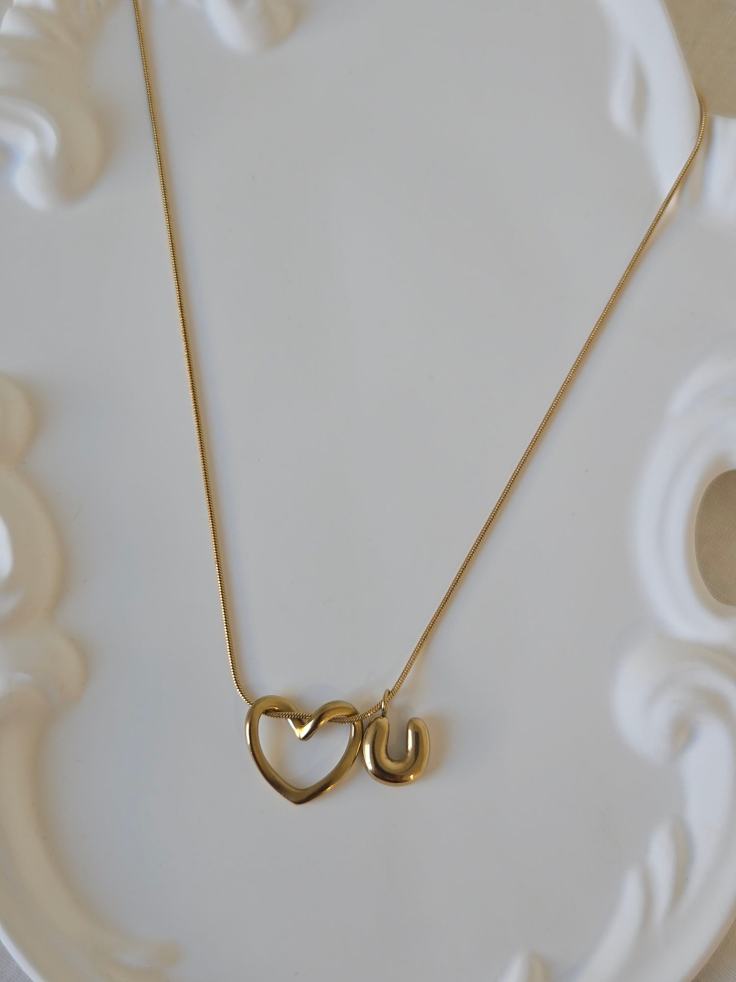 'Love U' Locket Necklace