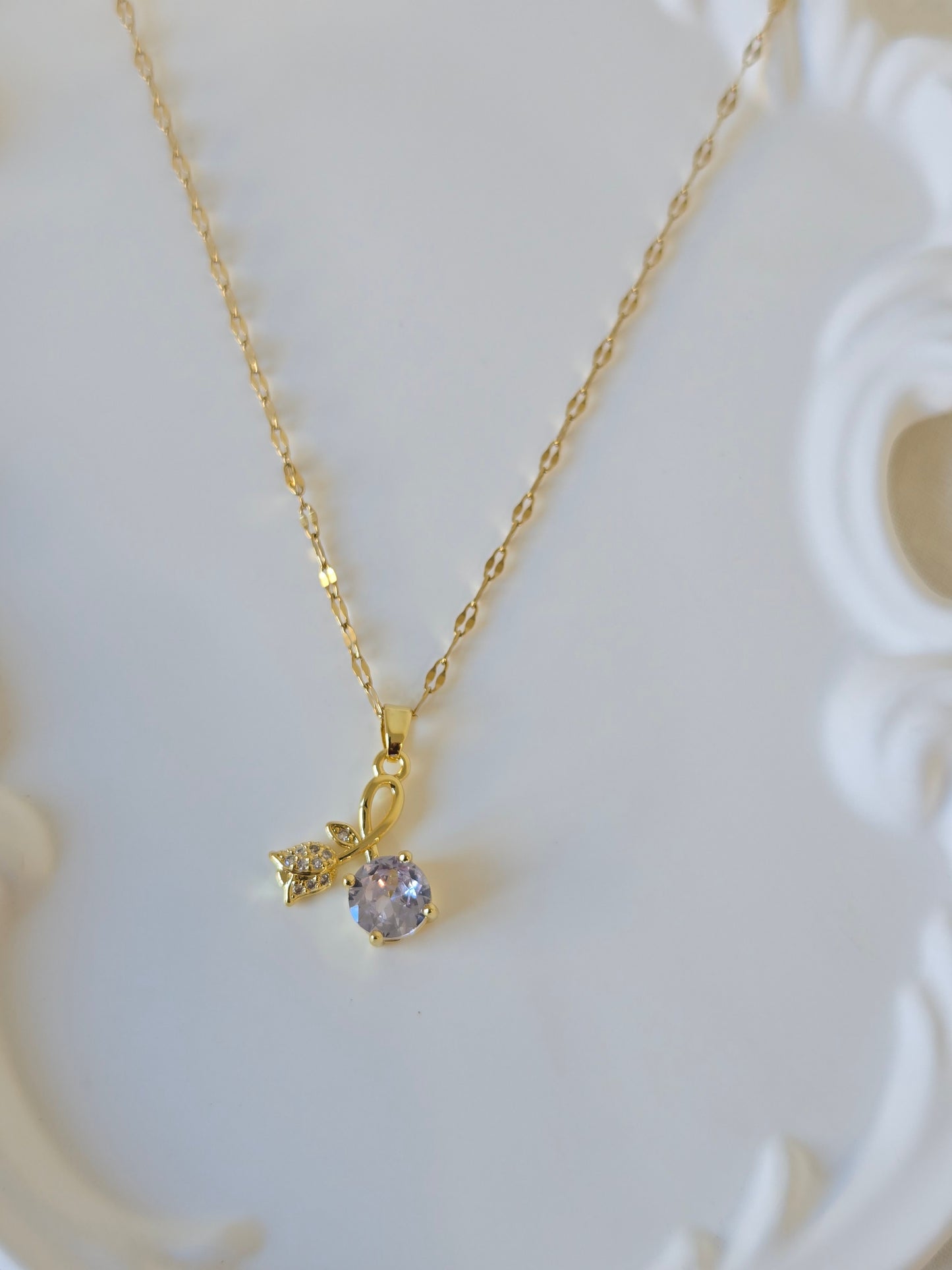 Rose Locket Necklace