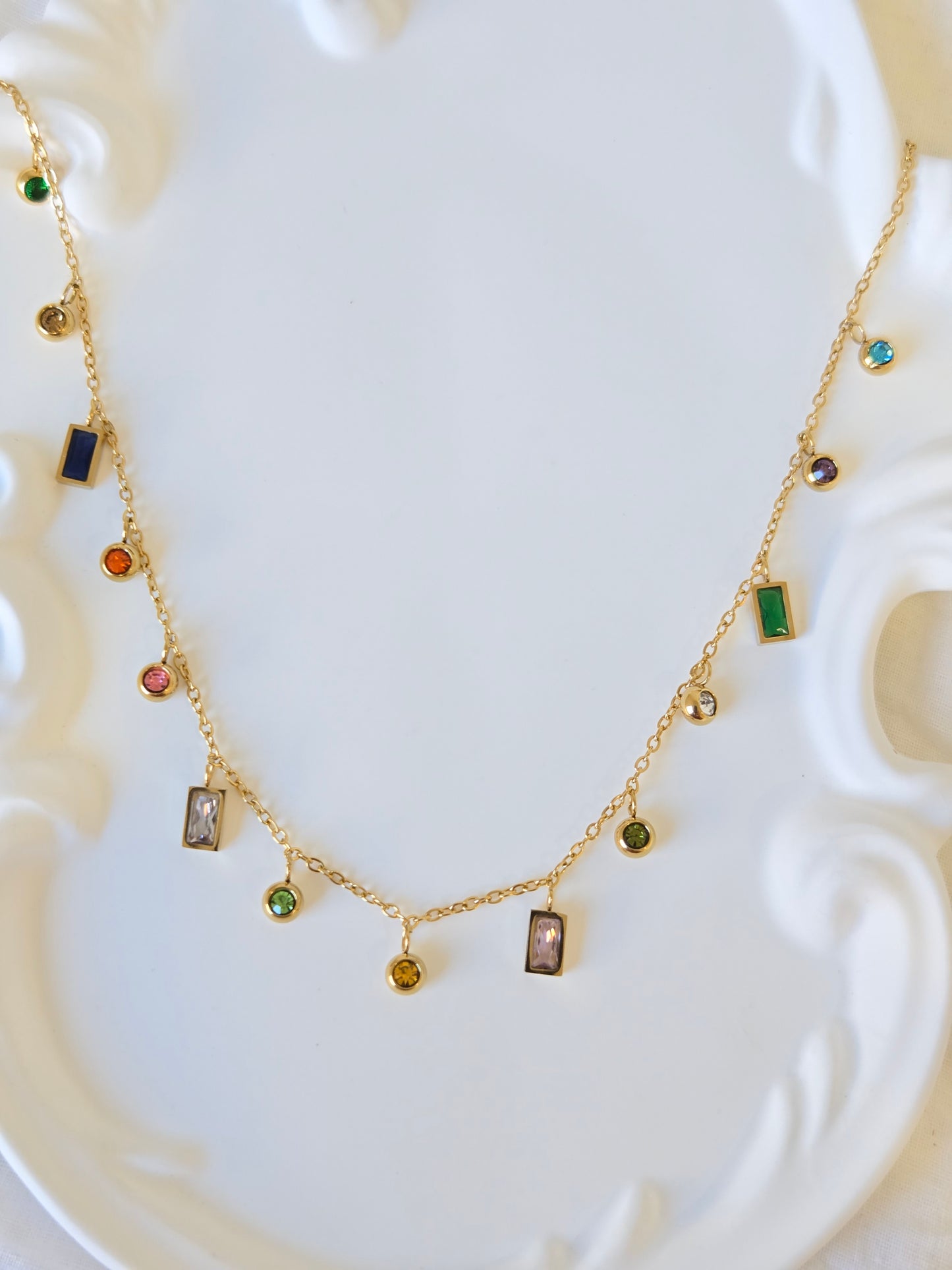 Multicolour Charms Necklace