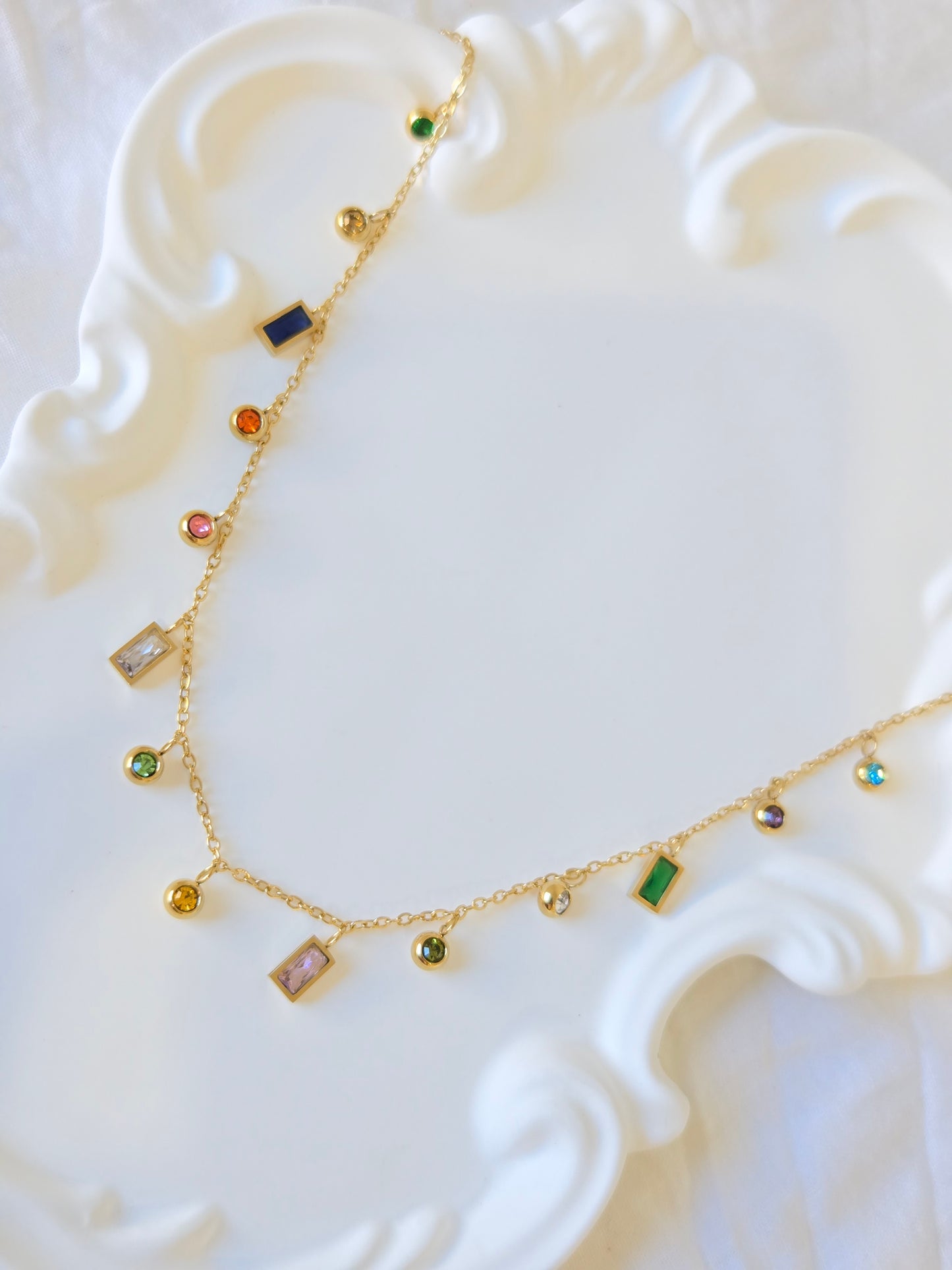 Multicolour Charms Necklace