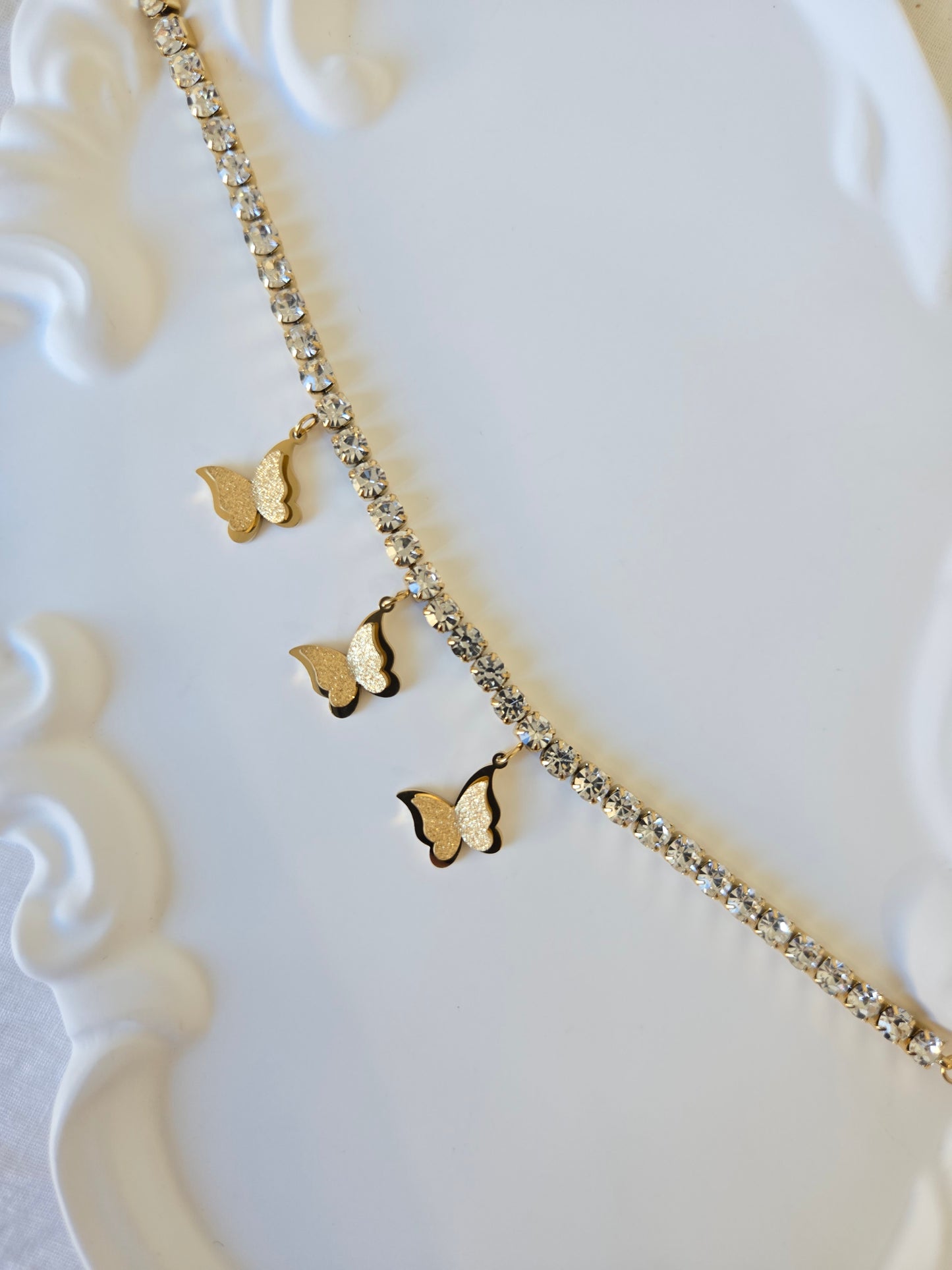 Stone Chain Charms Bracelet