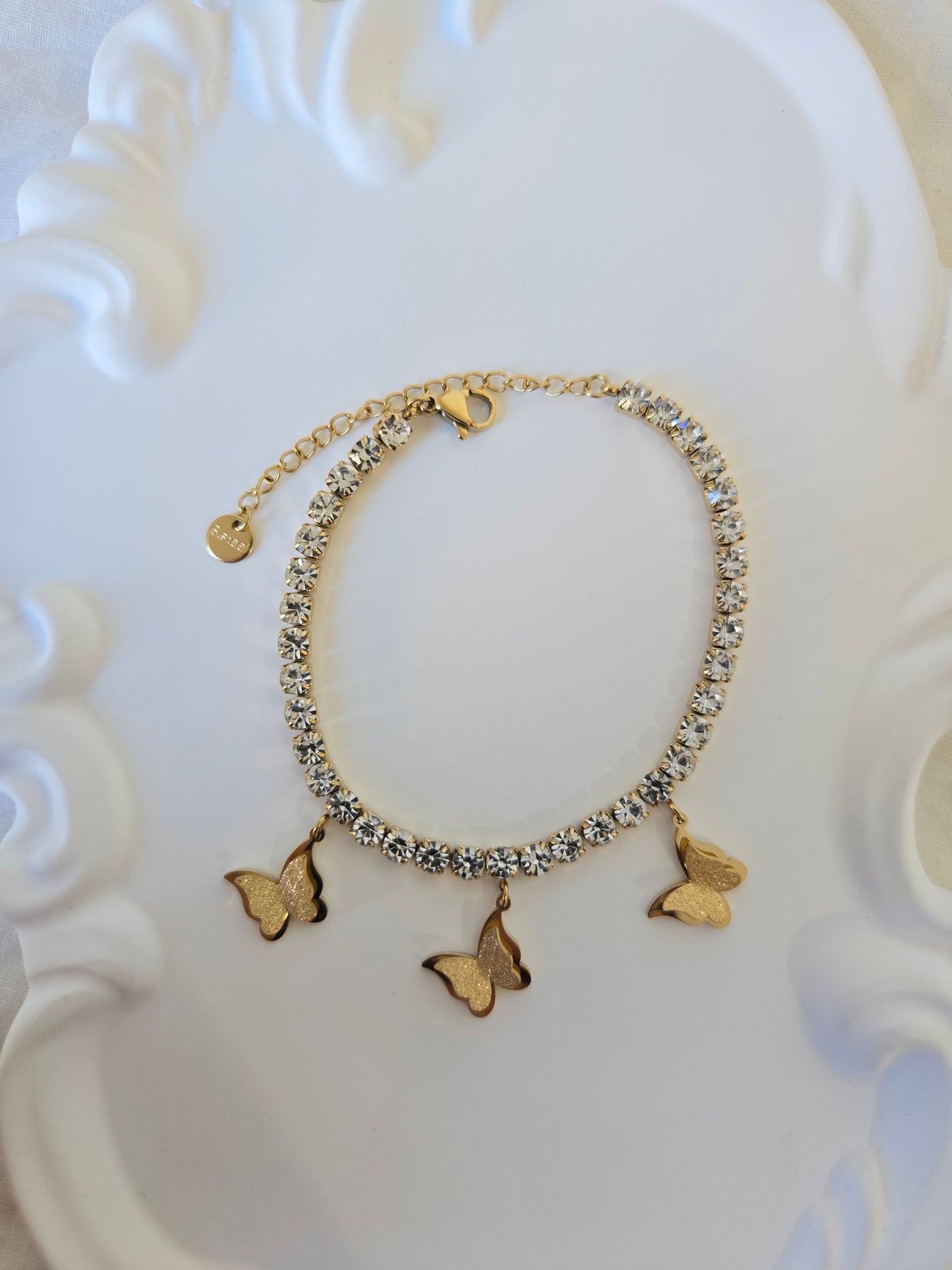 Stone Chain Charms Bracelet