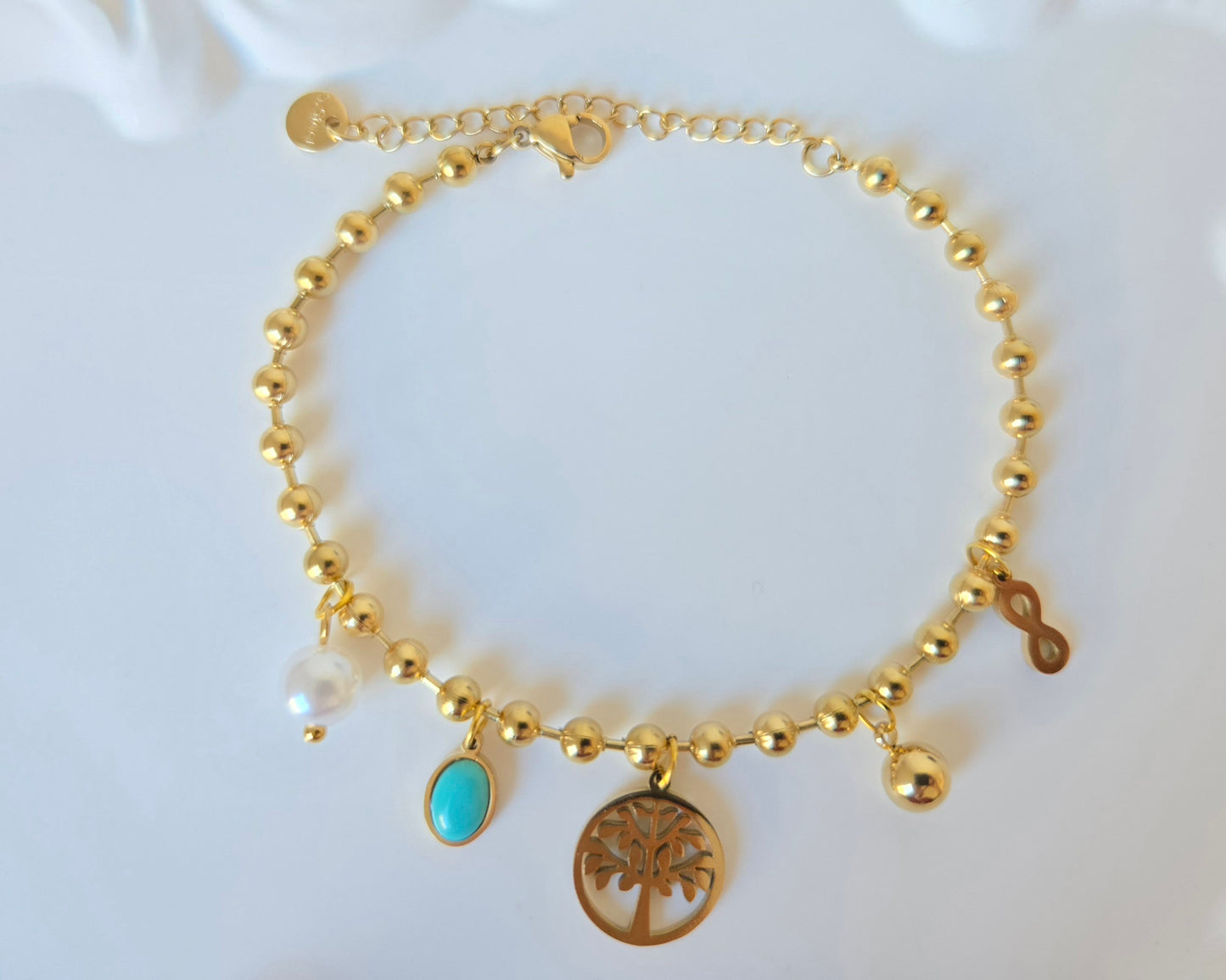 Tree of Life Charm Chain Bracelet