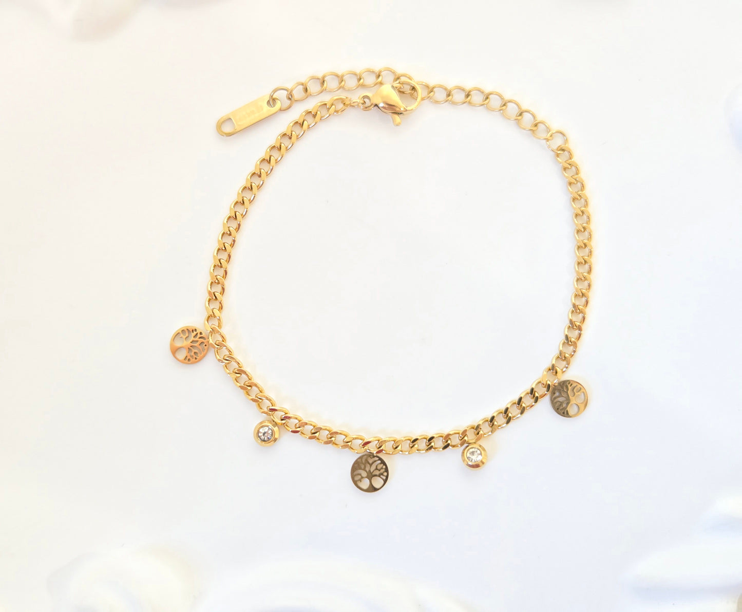Mini Life Tree Charms Chain Bracelet