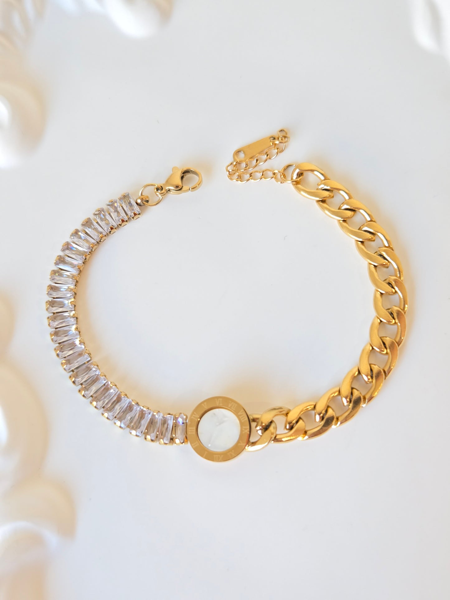 Baguette Cut Chain Bracelet