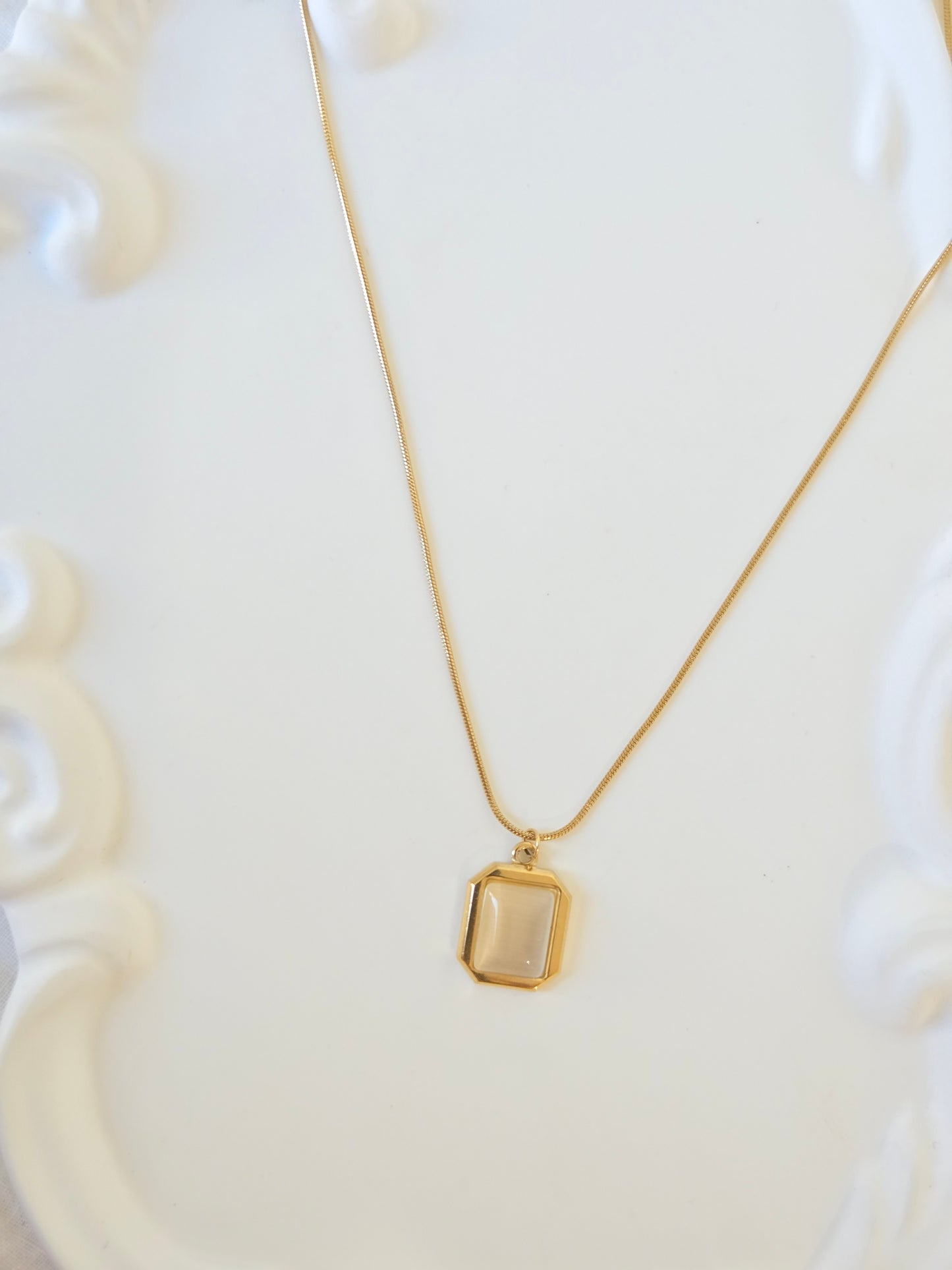 Coloured Pendant Necklace