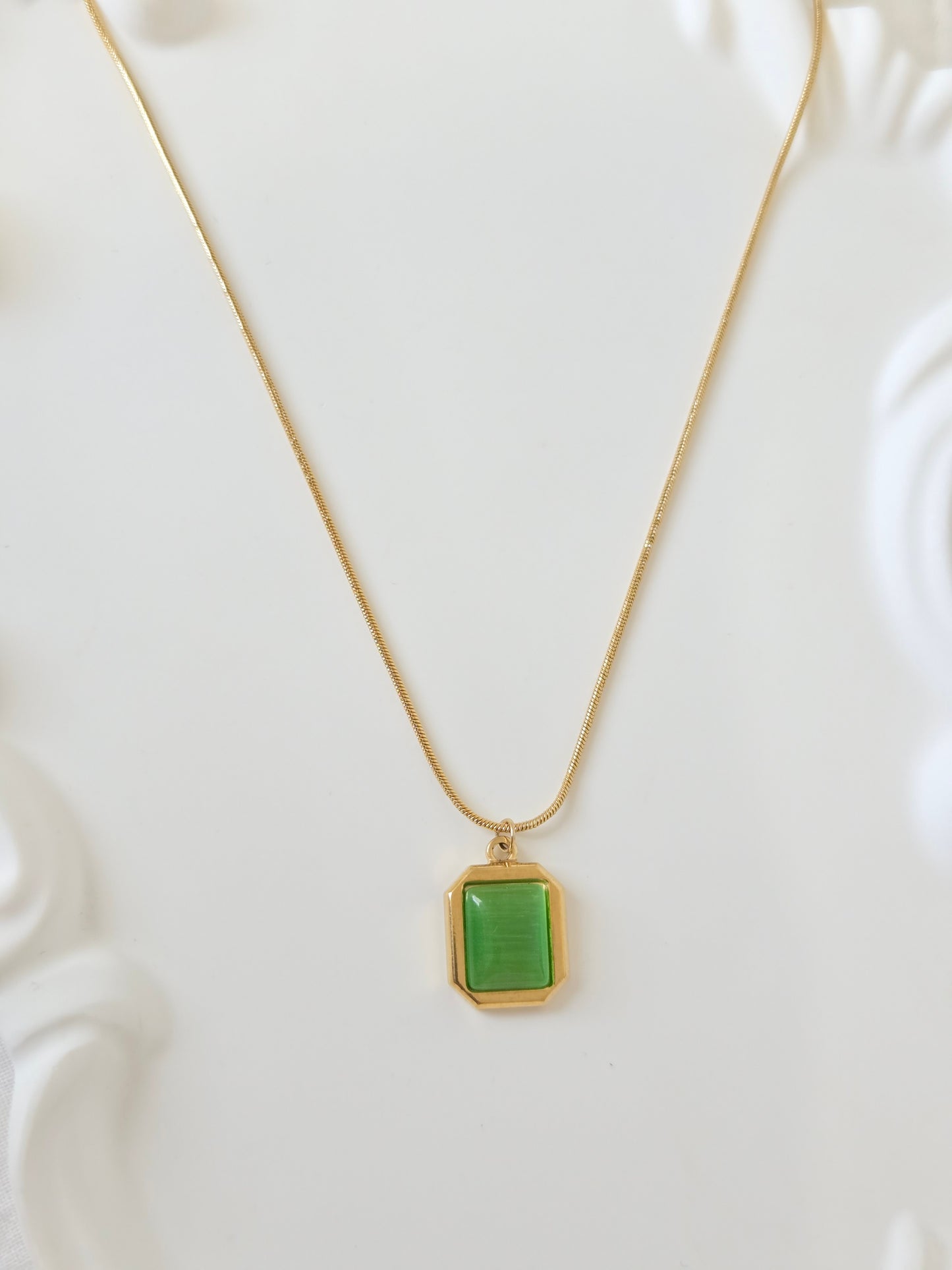 Coloured Pendant Necklace