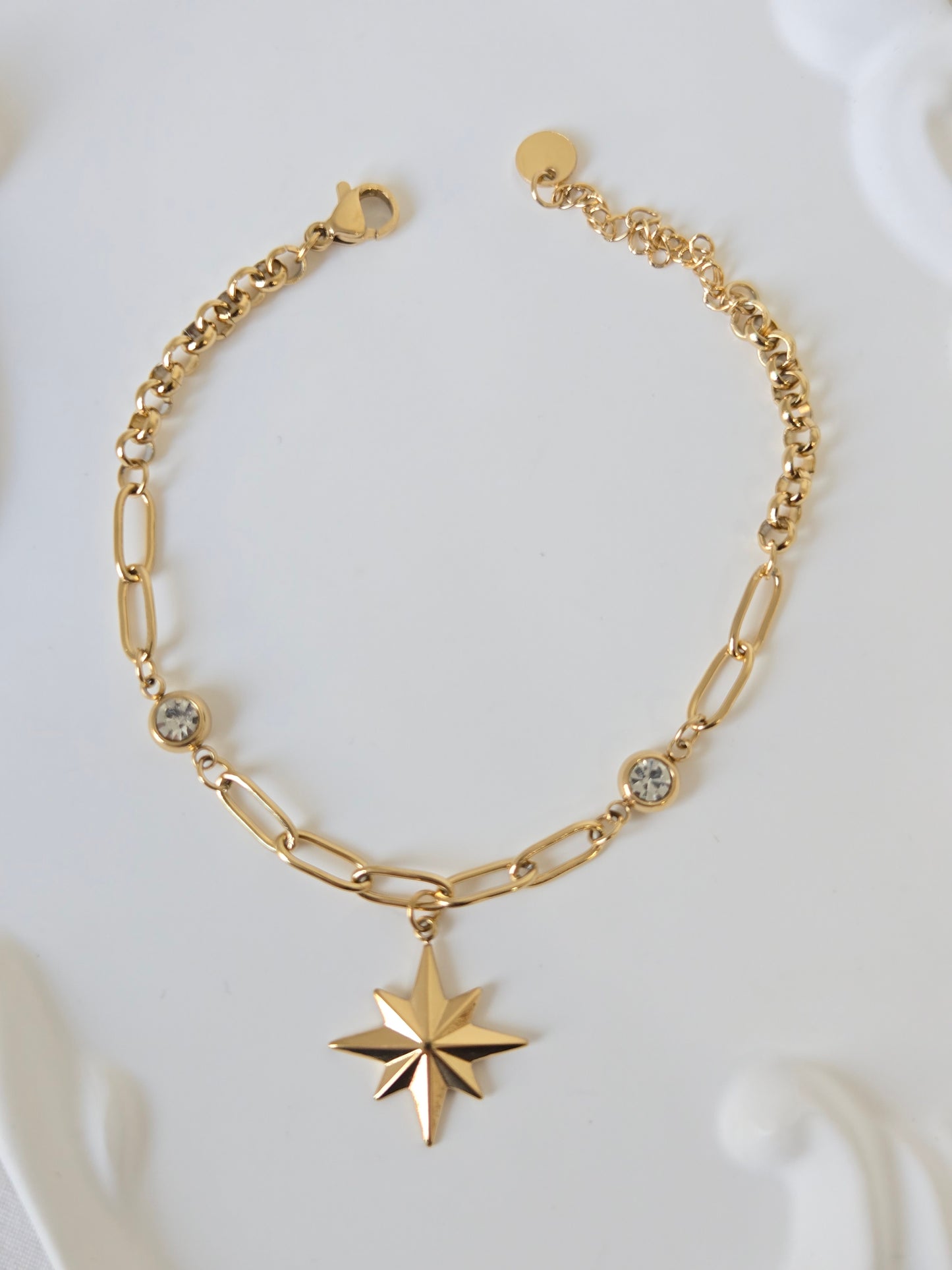Star Link Chain Charm Bracelet