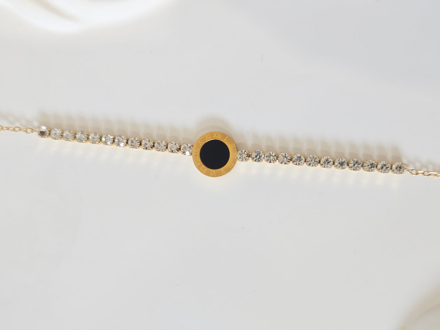 Numeric Stone Chain Bracelet