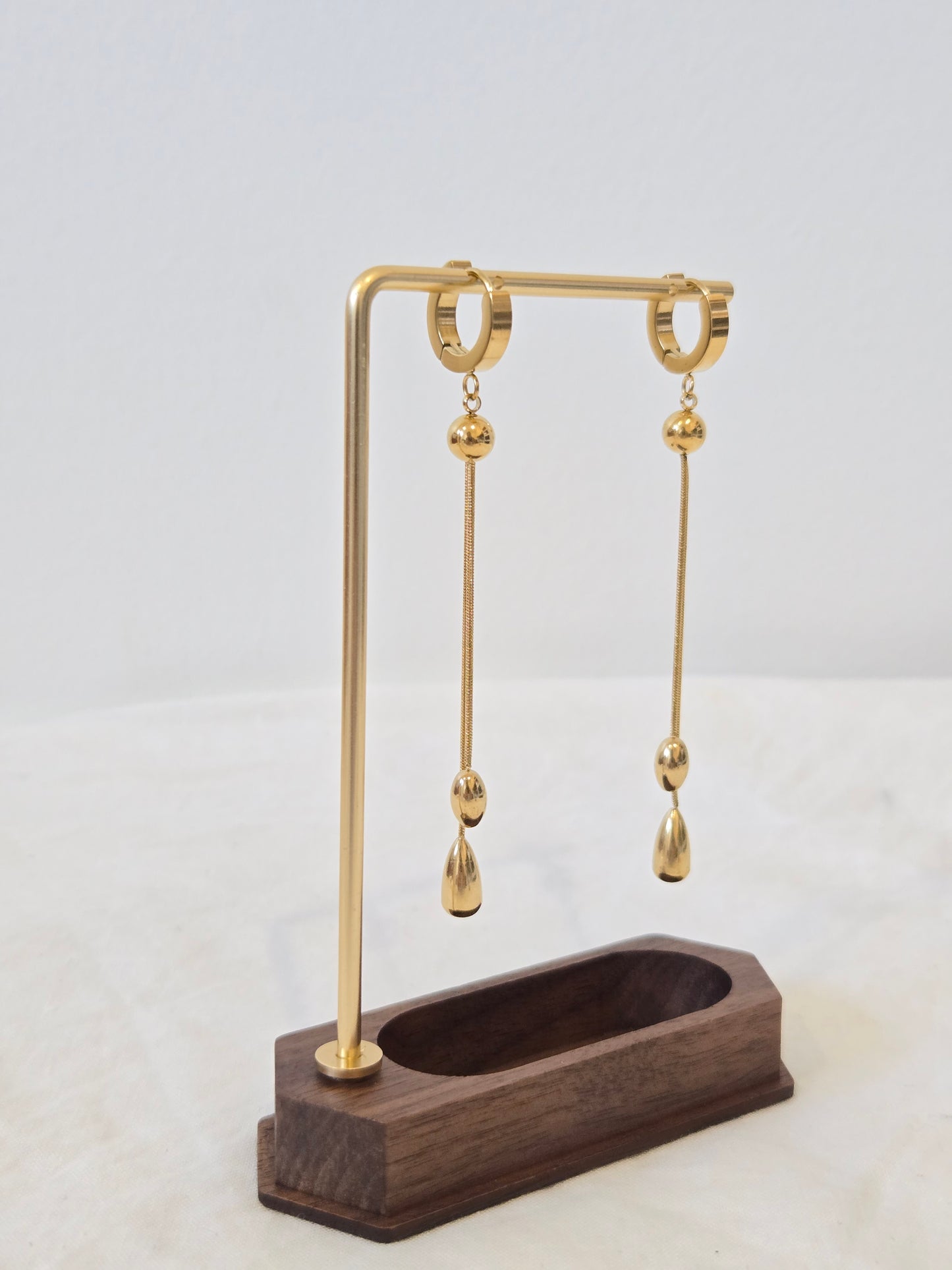 Hoop Chain Dangle Earrings