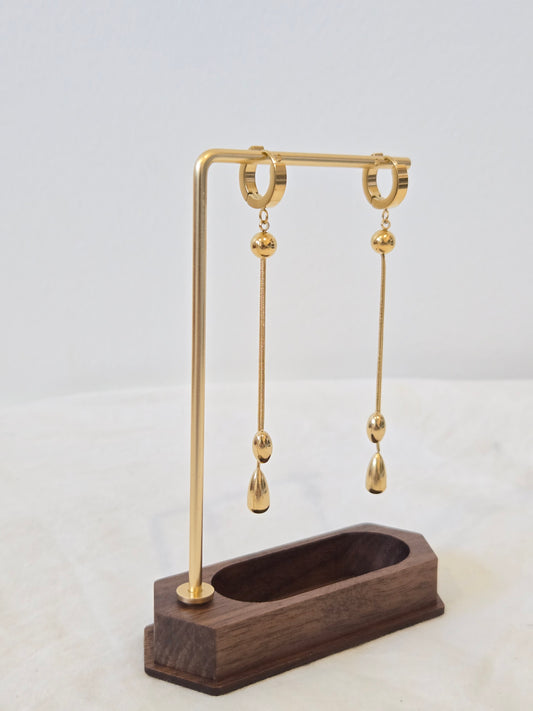 Hoop Chain Dangle Earrings