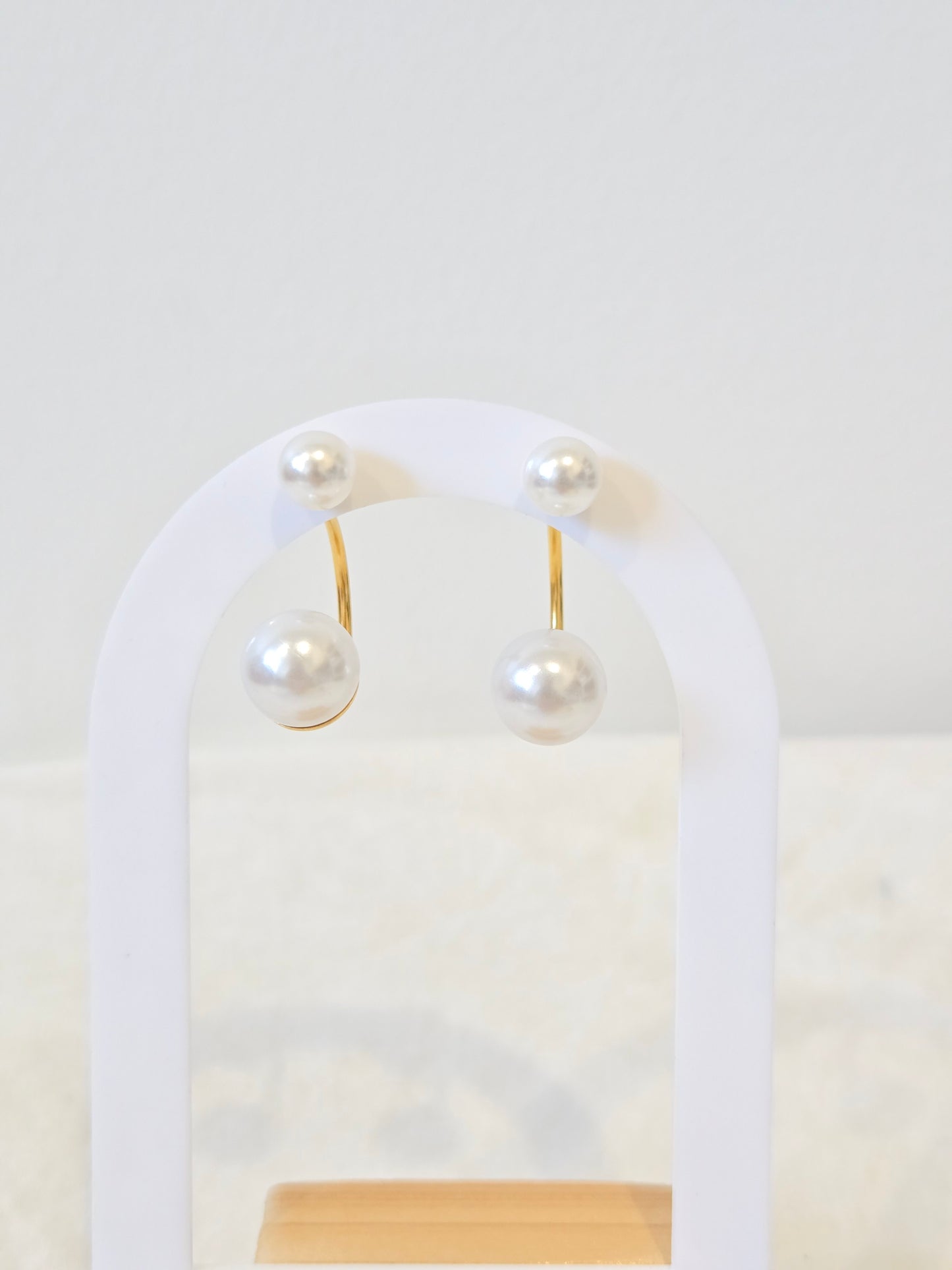 C Shape Drop Earrings