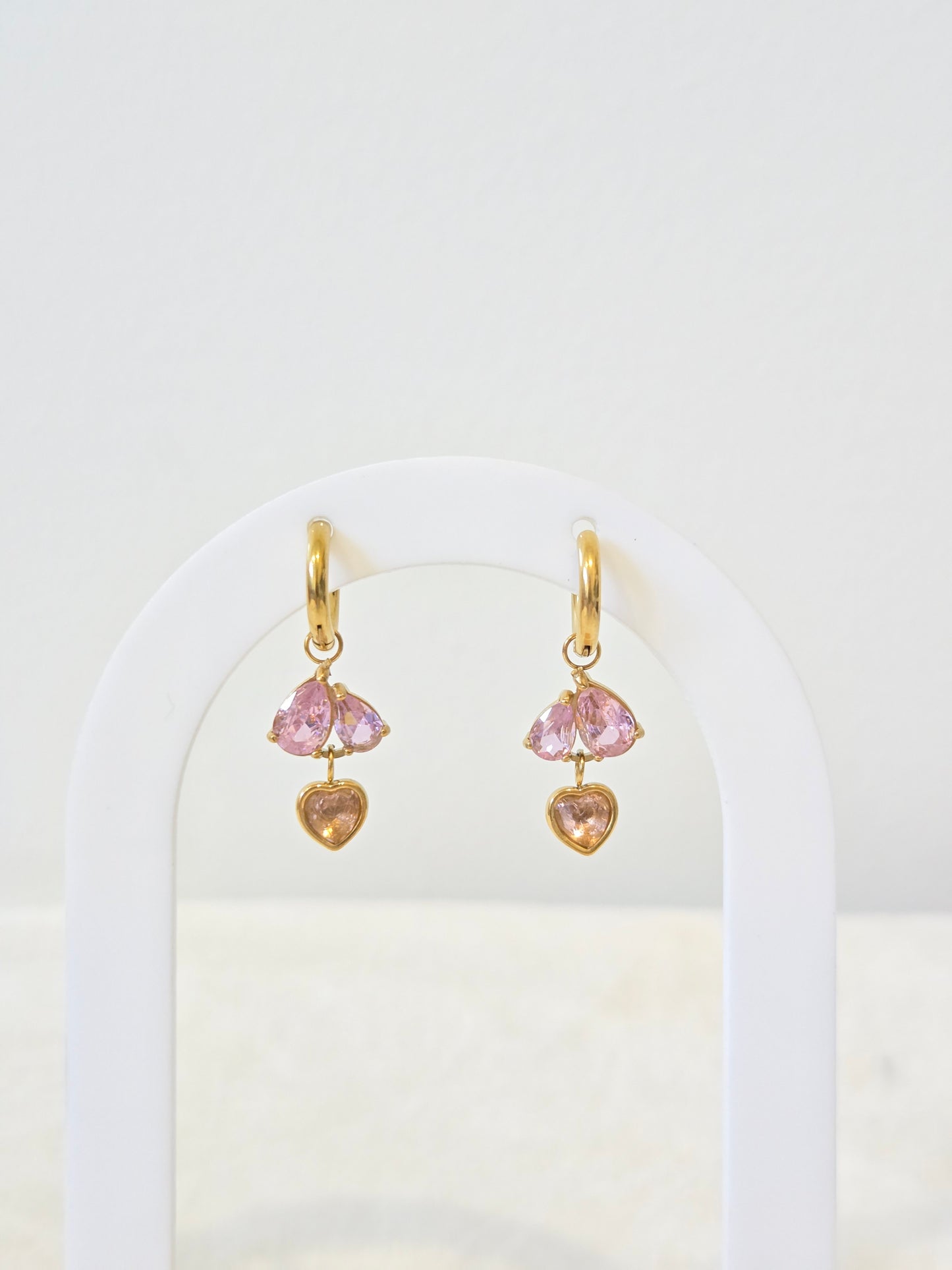 Heart Drop Hoops
