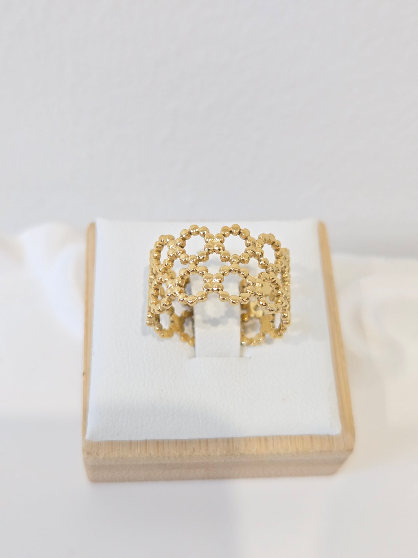 Circular Adjustable Broad Ring