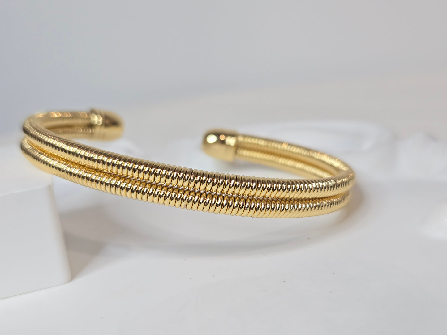 Rigid Cuff Bangle Bracelet
