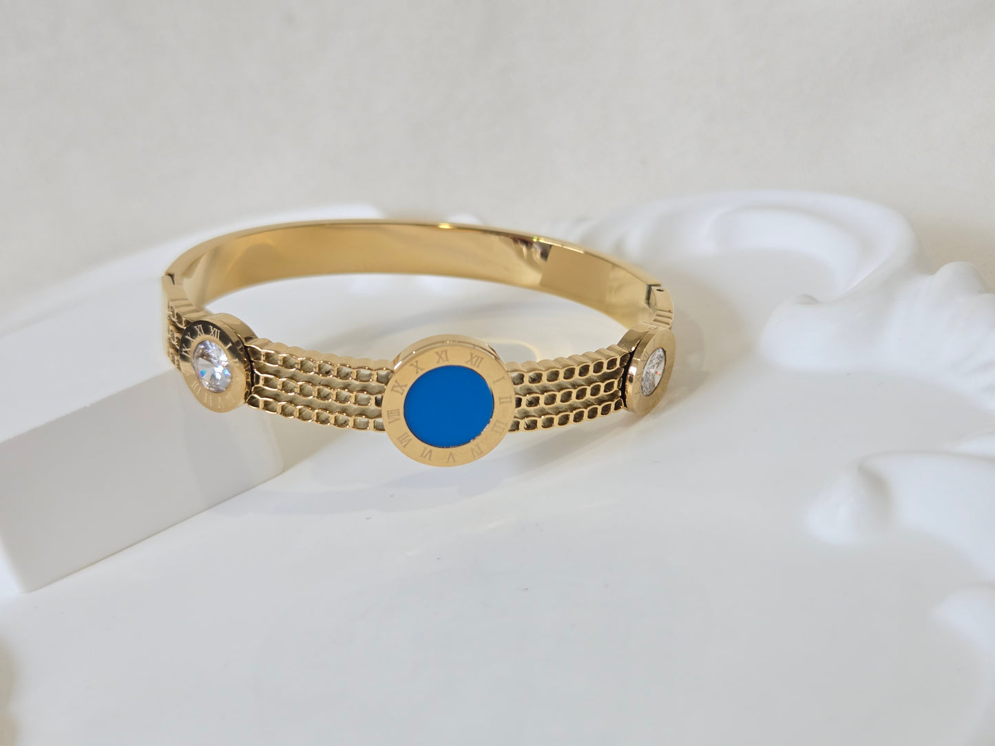 Roman Numeric Bangle Bracelet