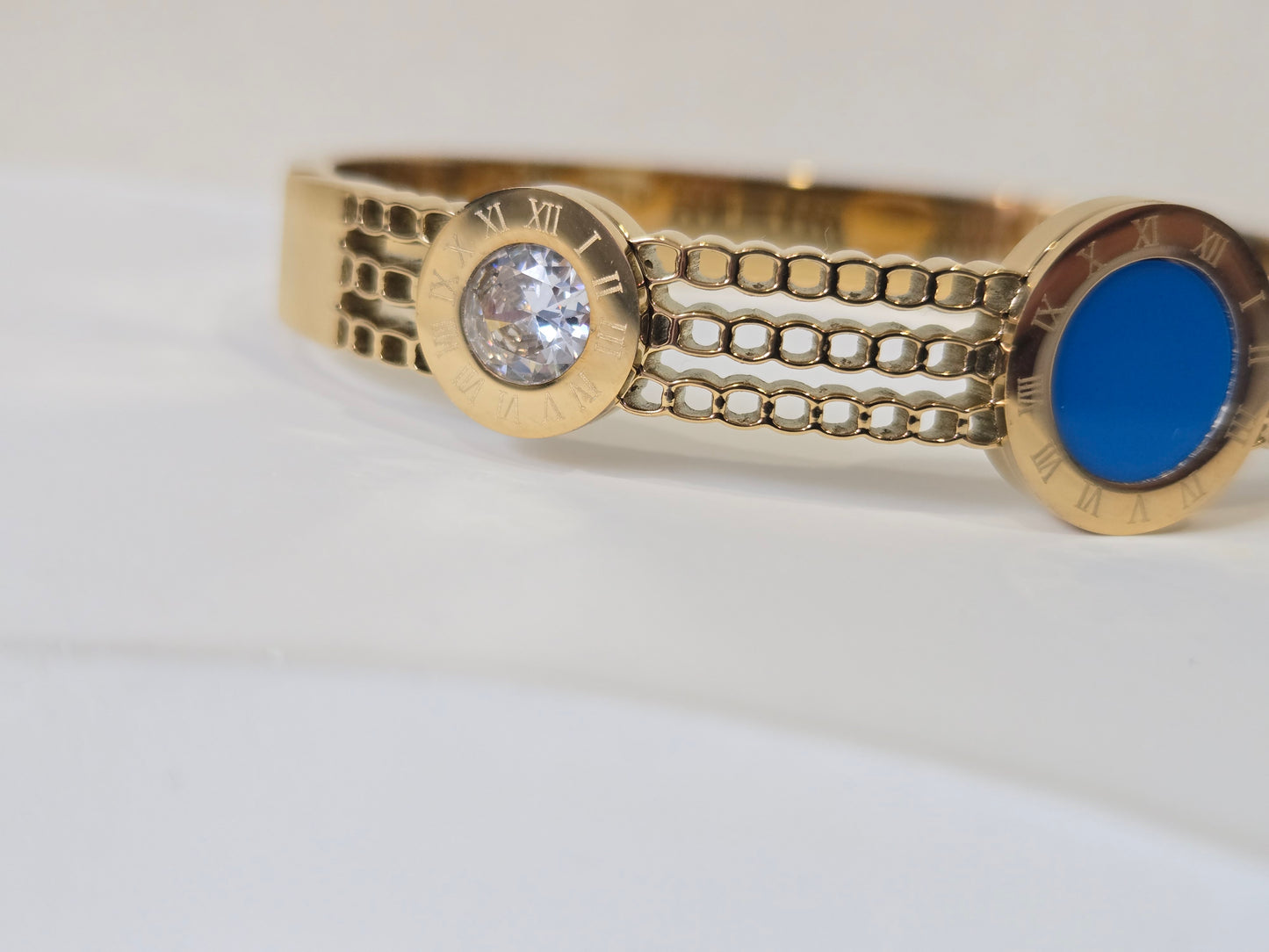 Roman Numeric Bangle Bracelet