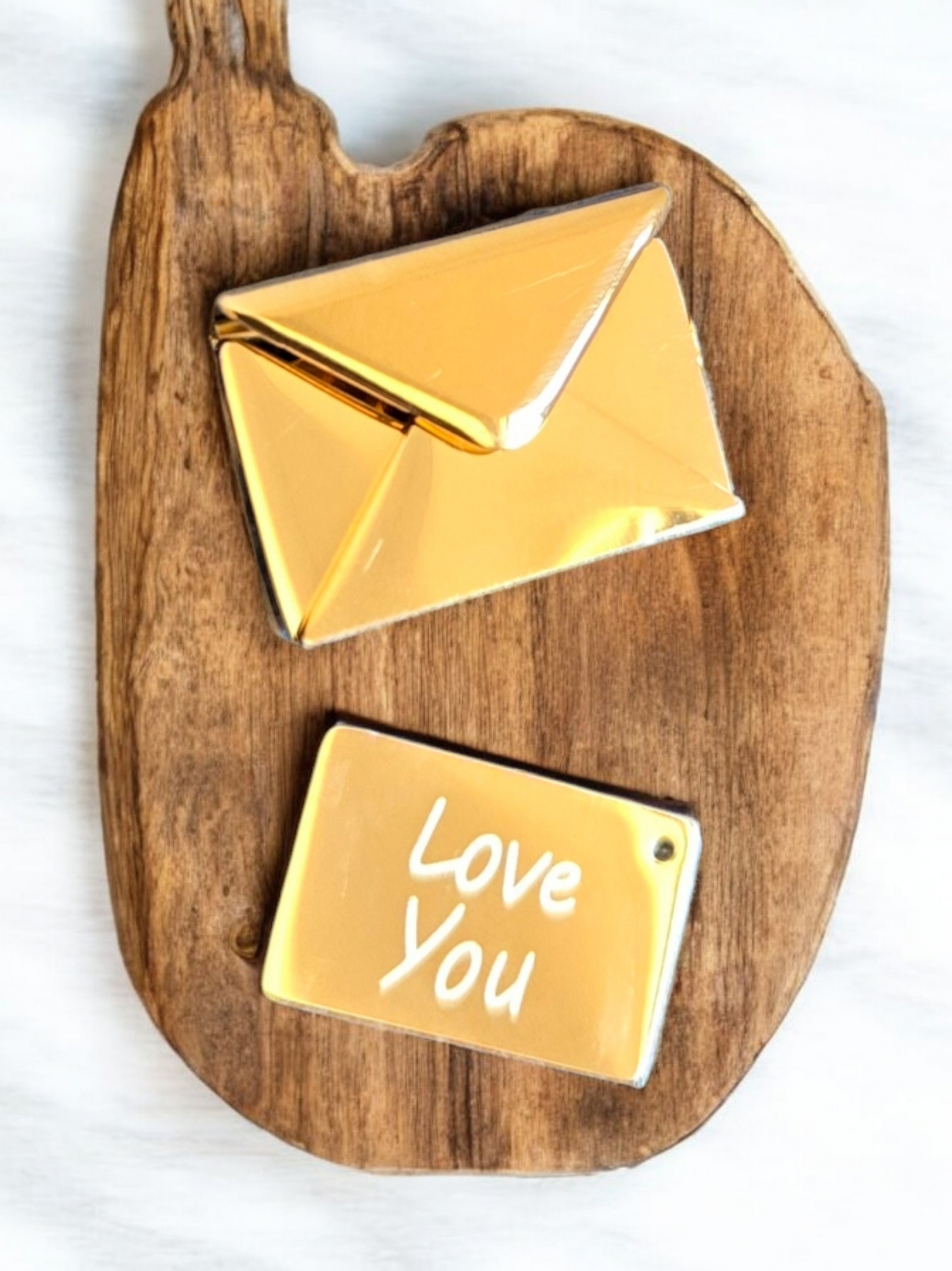 Envelope Necklace with Message Love You Hidden Message Secret Locket Necklace Stainless Steel Gold Love Letter Necklace
