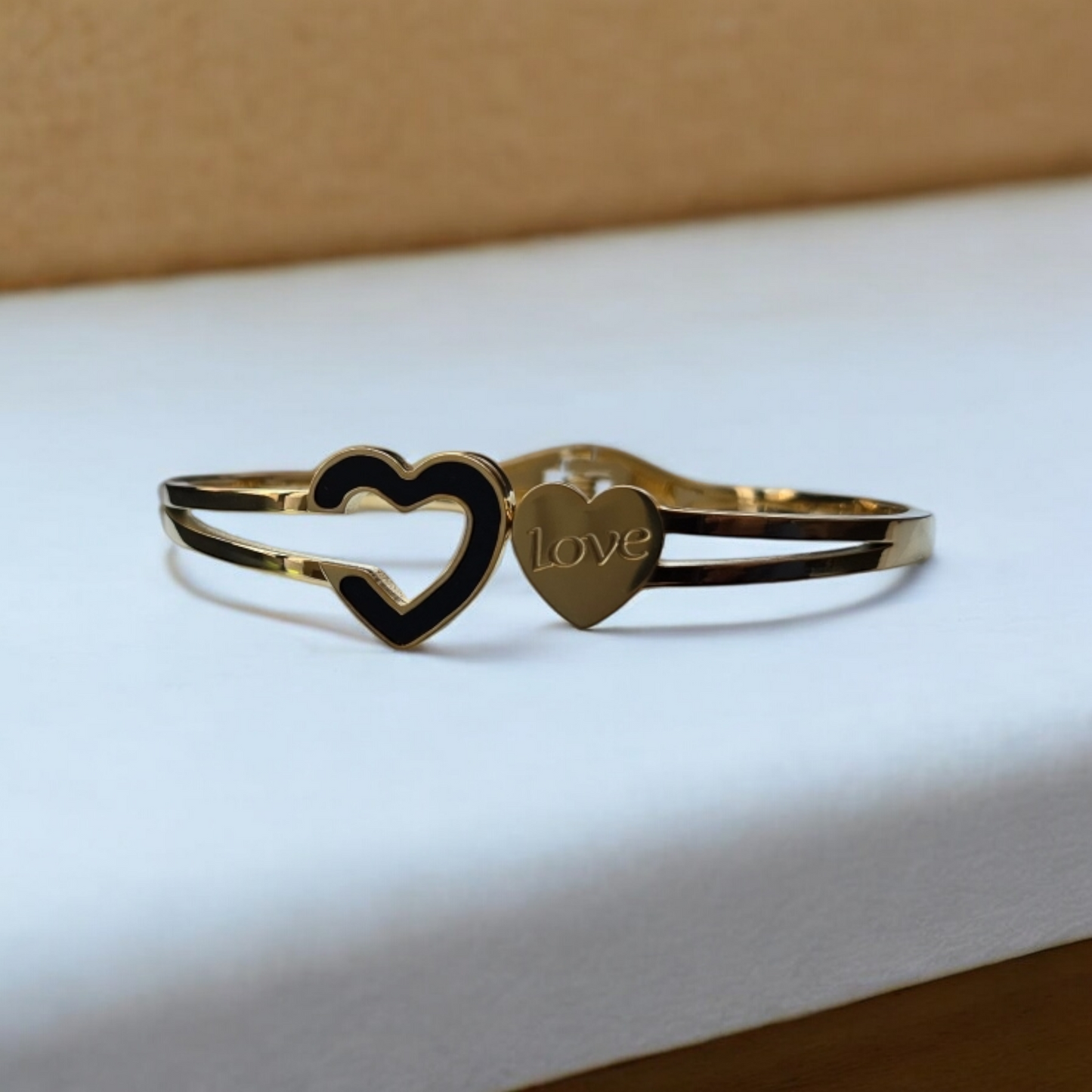 Love Heart Bangle Bracelet