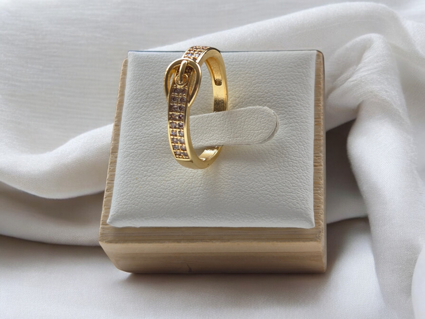 Belt Style Adjustable Band Ring