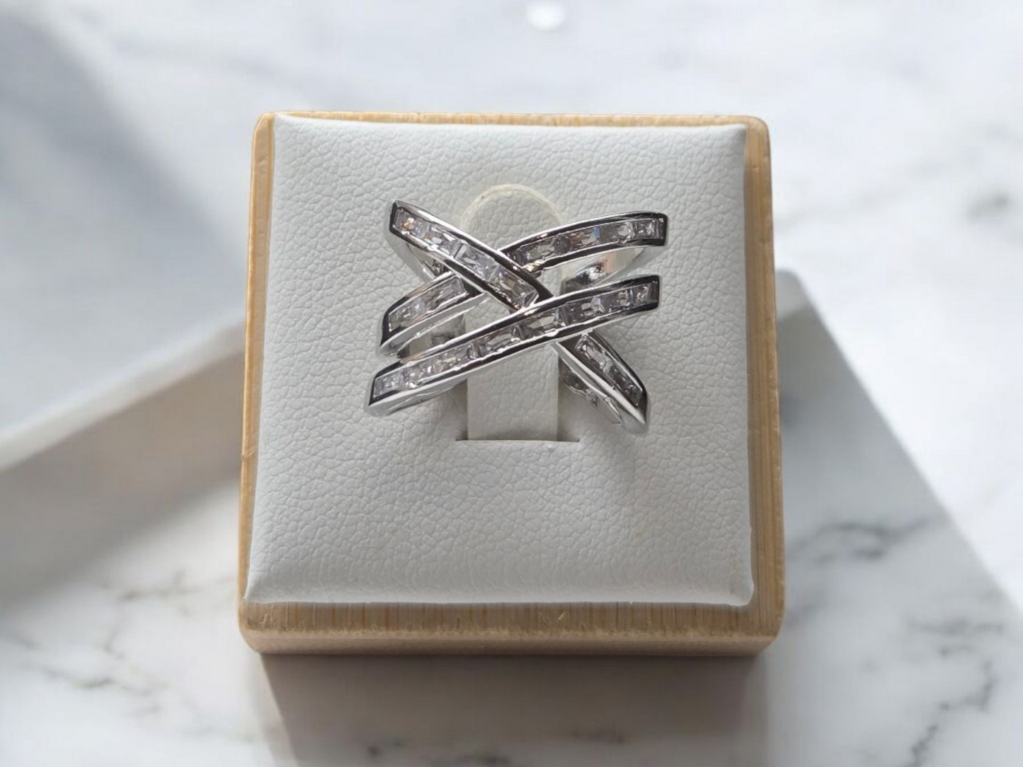 Cross Style Adjustable Ring