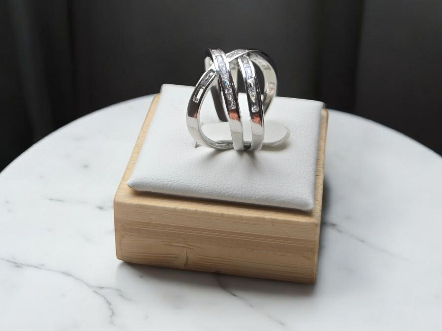 Cross Style Adjustable Ring