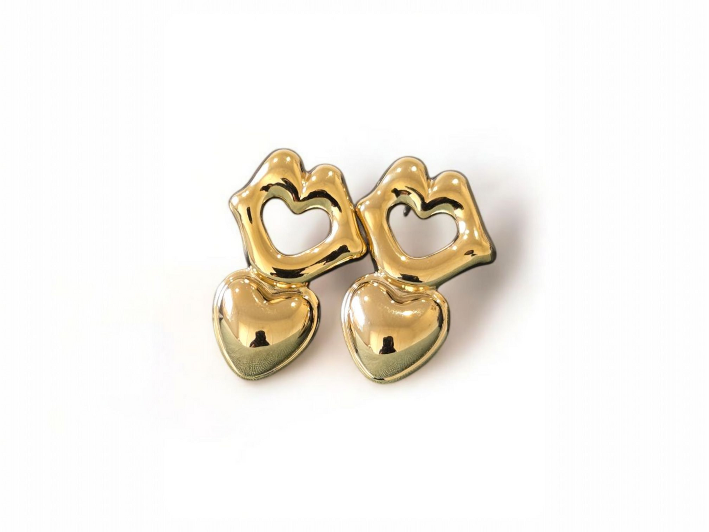 Heart Golden Studs