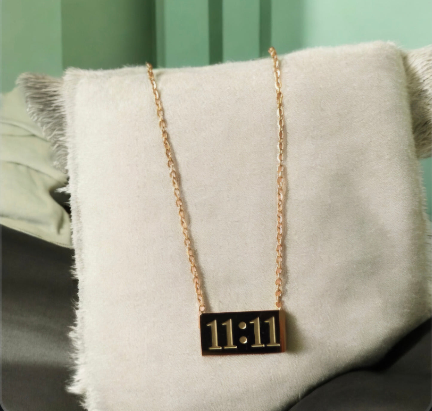 Make a wish 11:11 Angel Number Gold Pendant Necklace