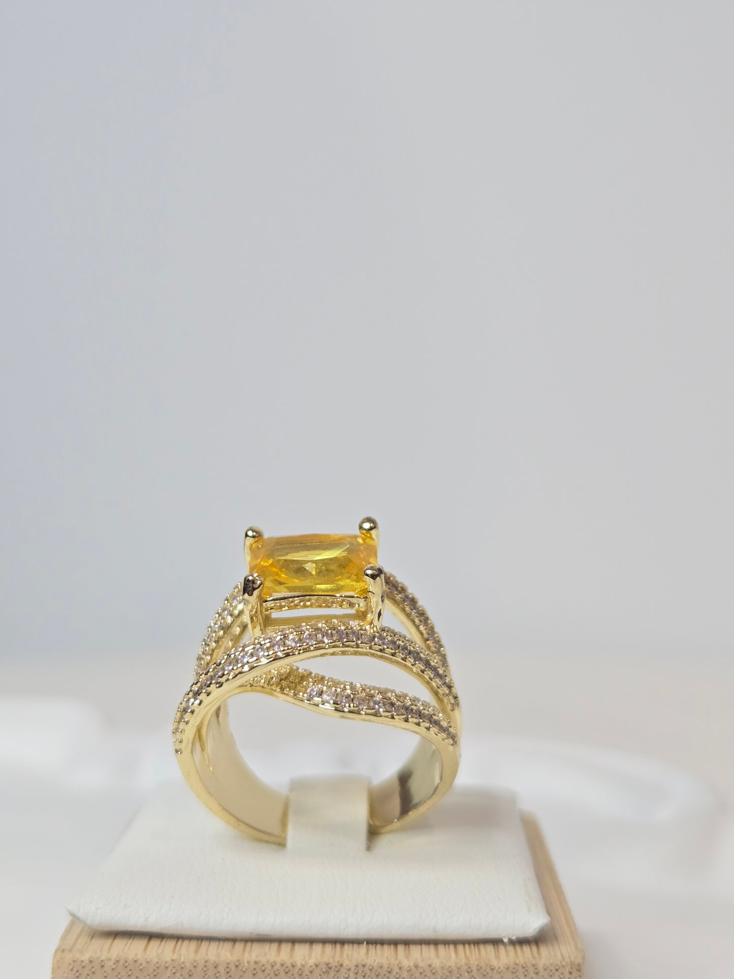 18K Gold Plated Adjustable Ring