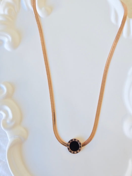 Numeric Icon Rose Gold Necklace