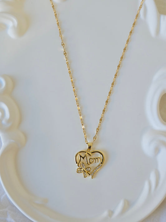 MOM Pendant Necklace