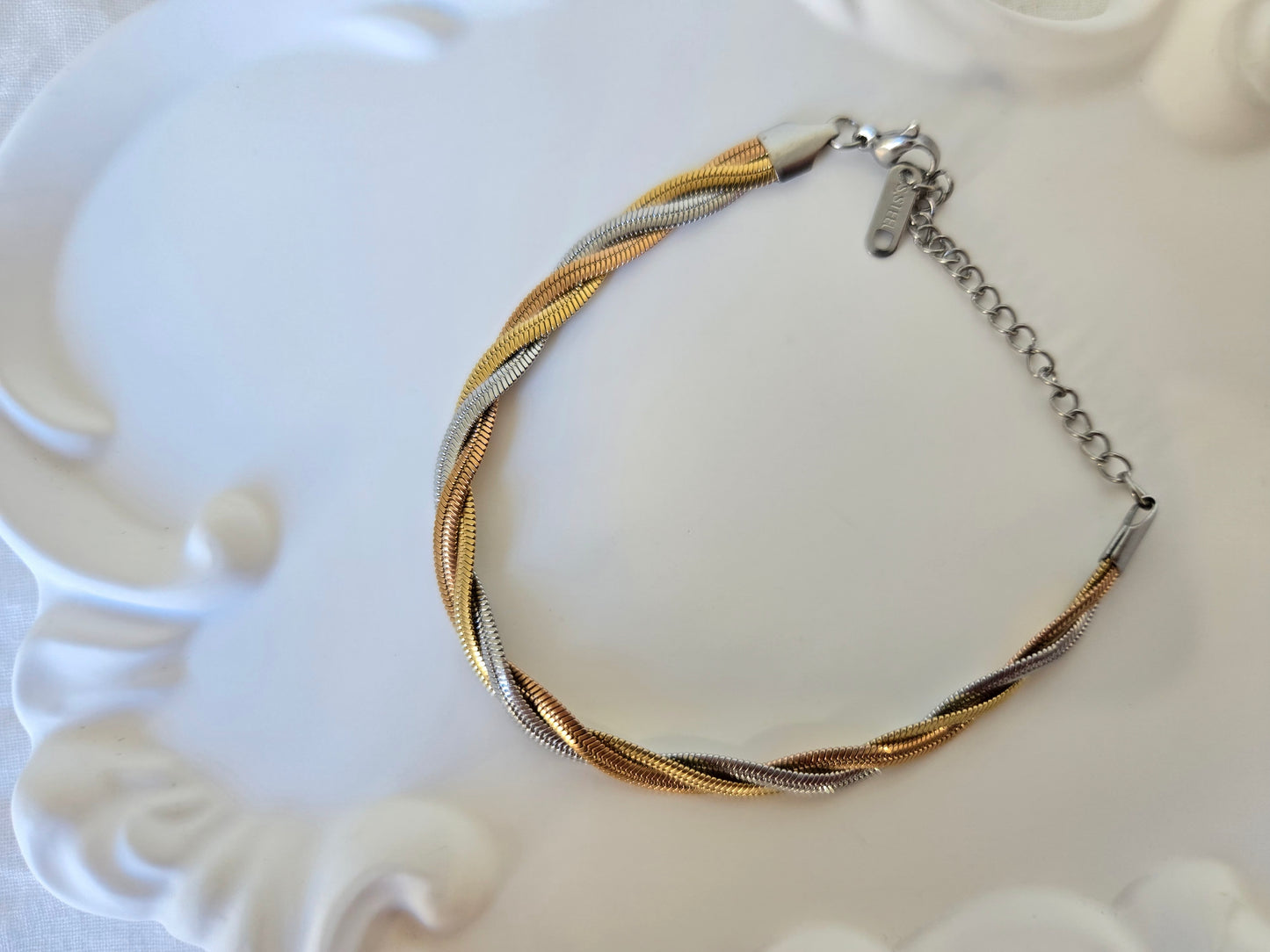 Tri-color Chain Bracelet