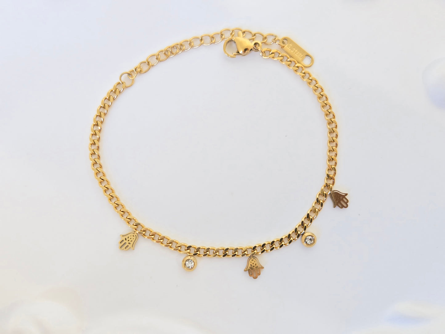 Hamsa Charm Chain Bracelet