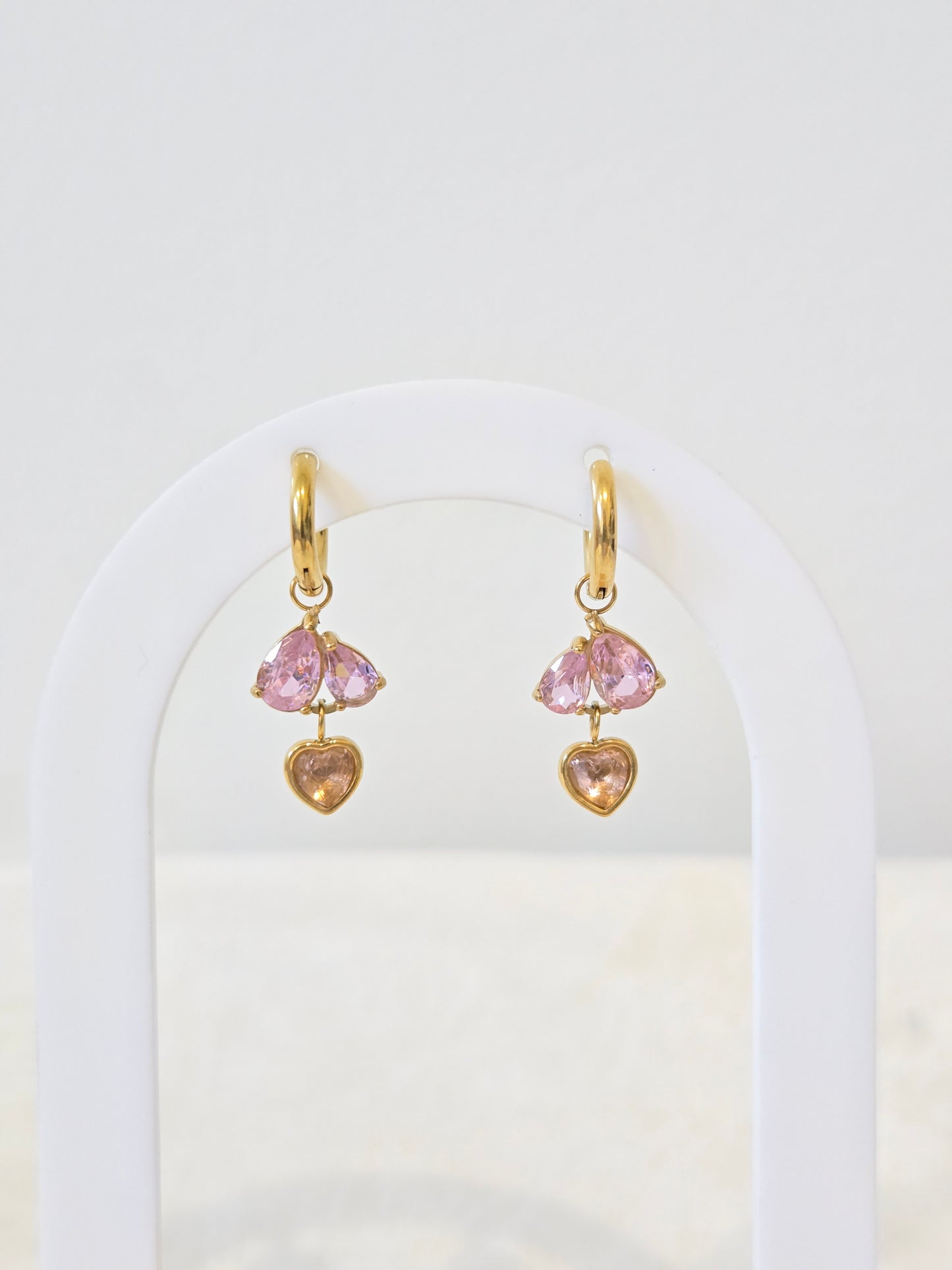Heart Drop Hoops