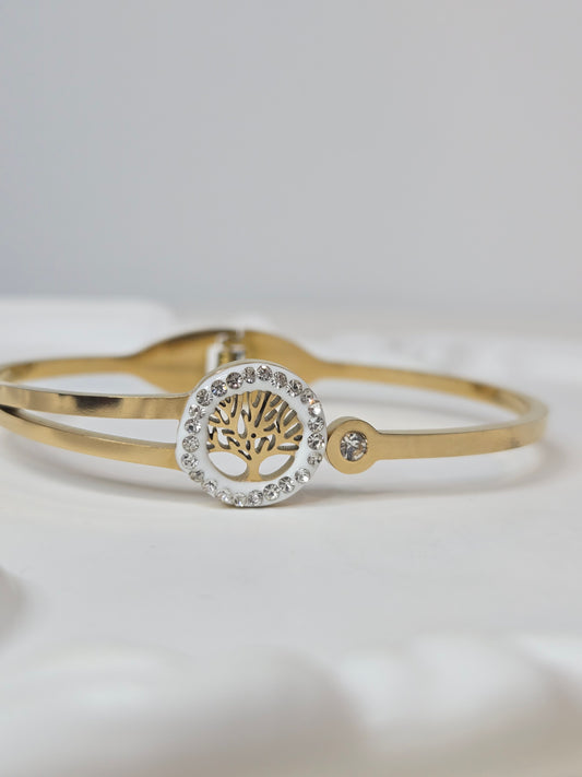 18k Gold Plated Bangle Bracelet