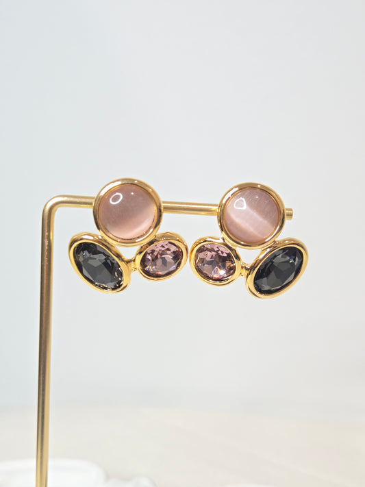 Multi-colored Stud Earrings