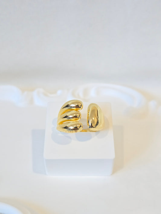 Bold Broad Hugging Adjustable Ring