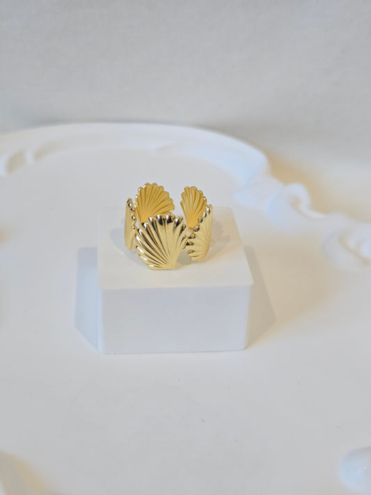 Shell Band Adjustable Ring