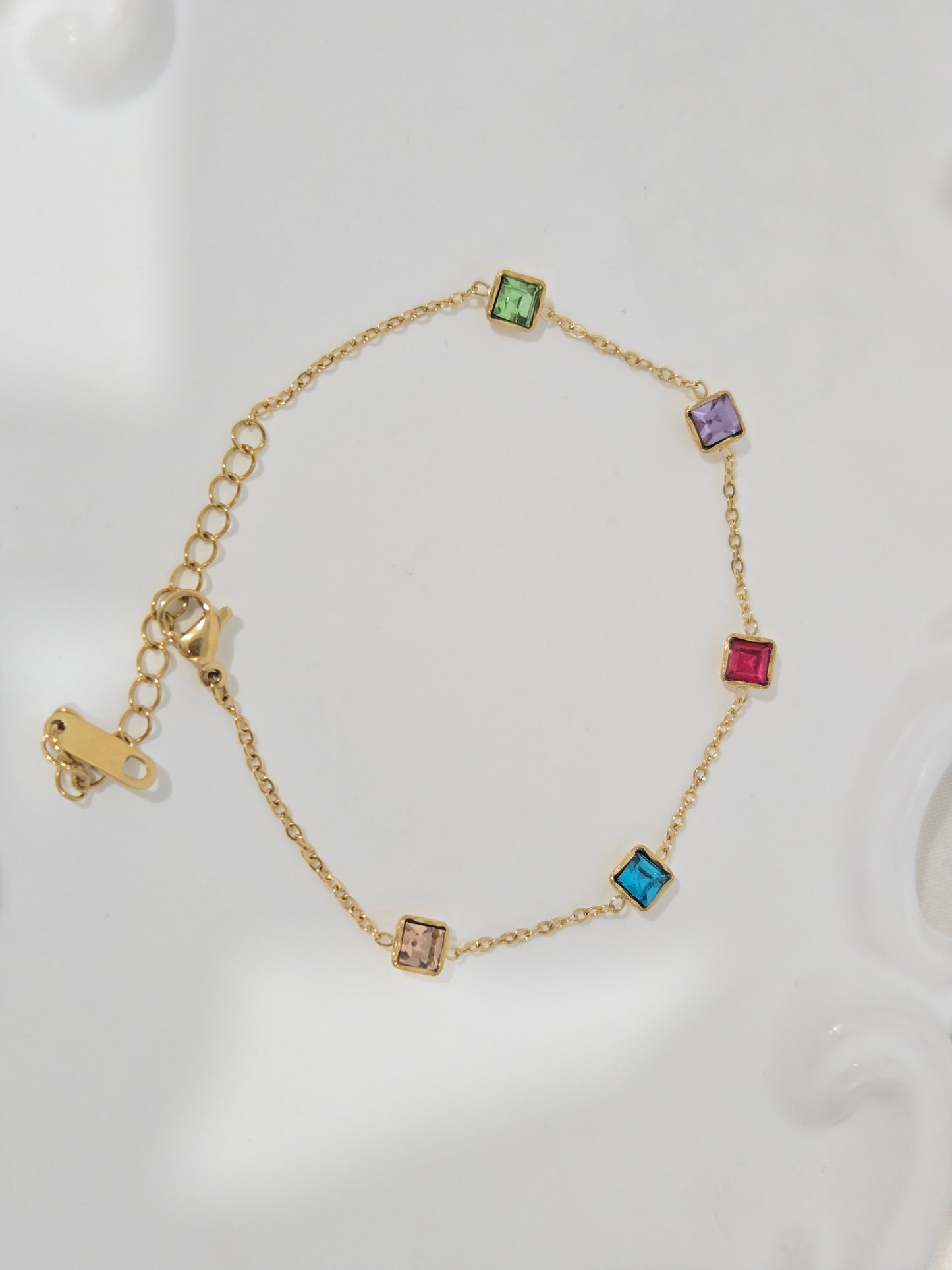 Multi-stone Chain Bracelet