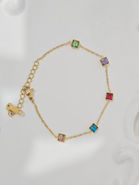 Multi-stone Chain Bracelet