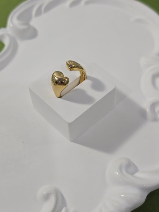 Statement Heart Adjustable Ring