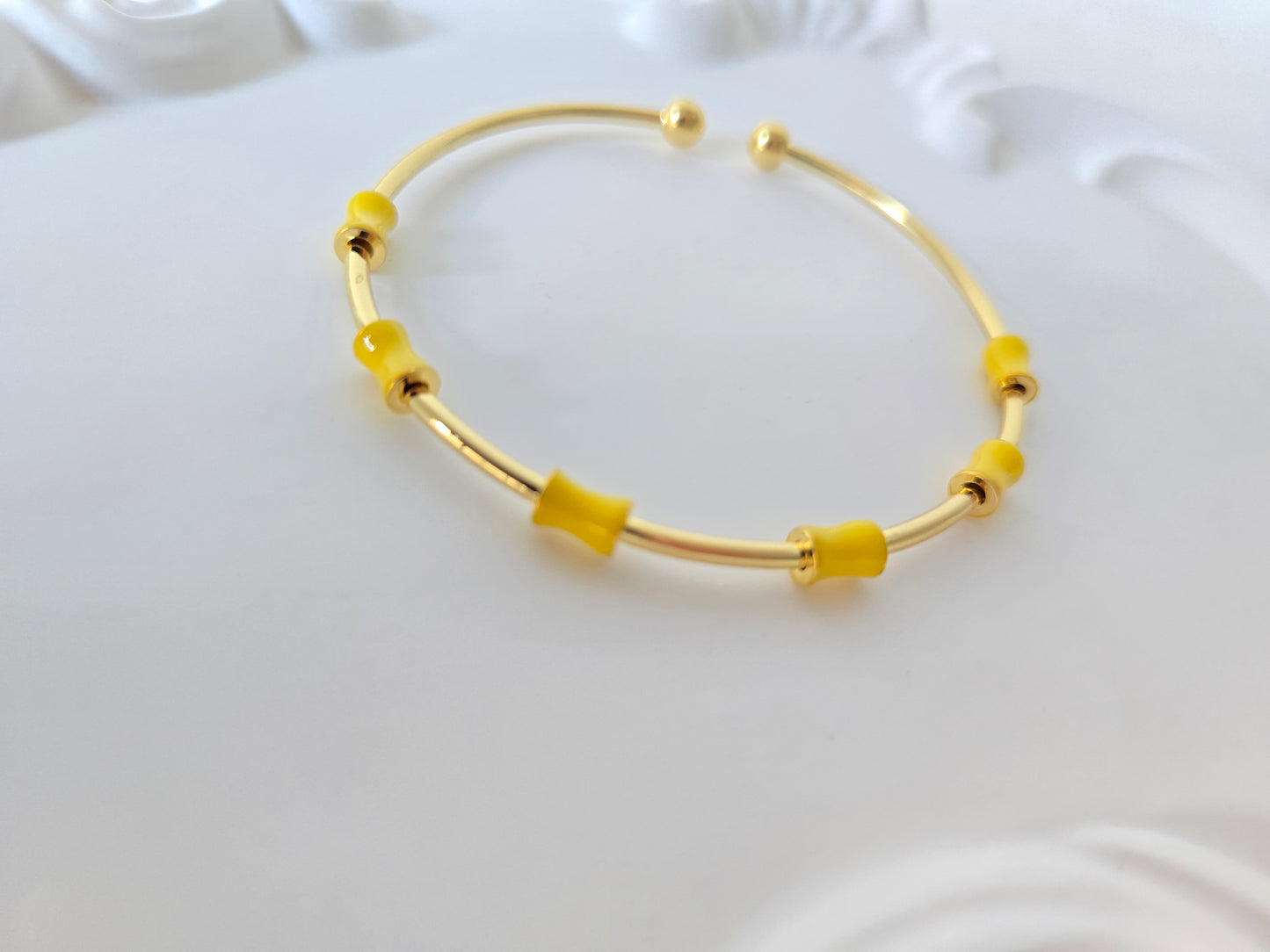 Sleek Coloured Adjustable Bangle Bracelet