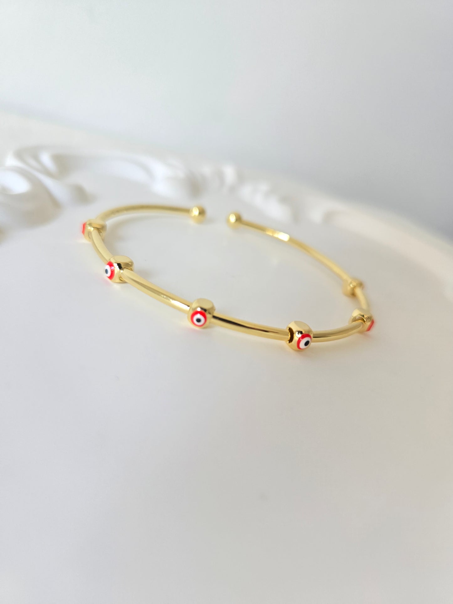 Sleek Coloured Adjustable Bangle Bracelet