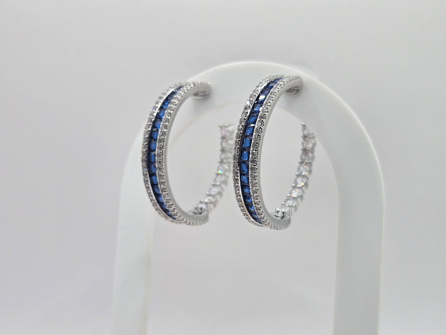 Statement Crystal Hoop Earrings
