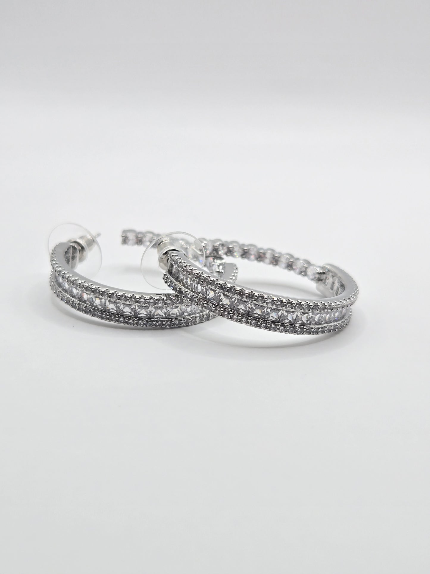 Statement Crystal Hoop Earrings