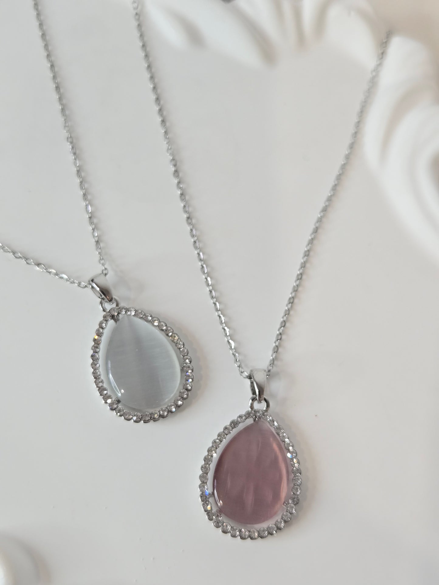 Monalisa Stone Locket and Earrings Necklace Pendant set