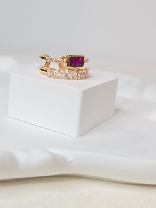 Double Layer Adjustable Ring