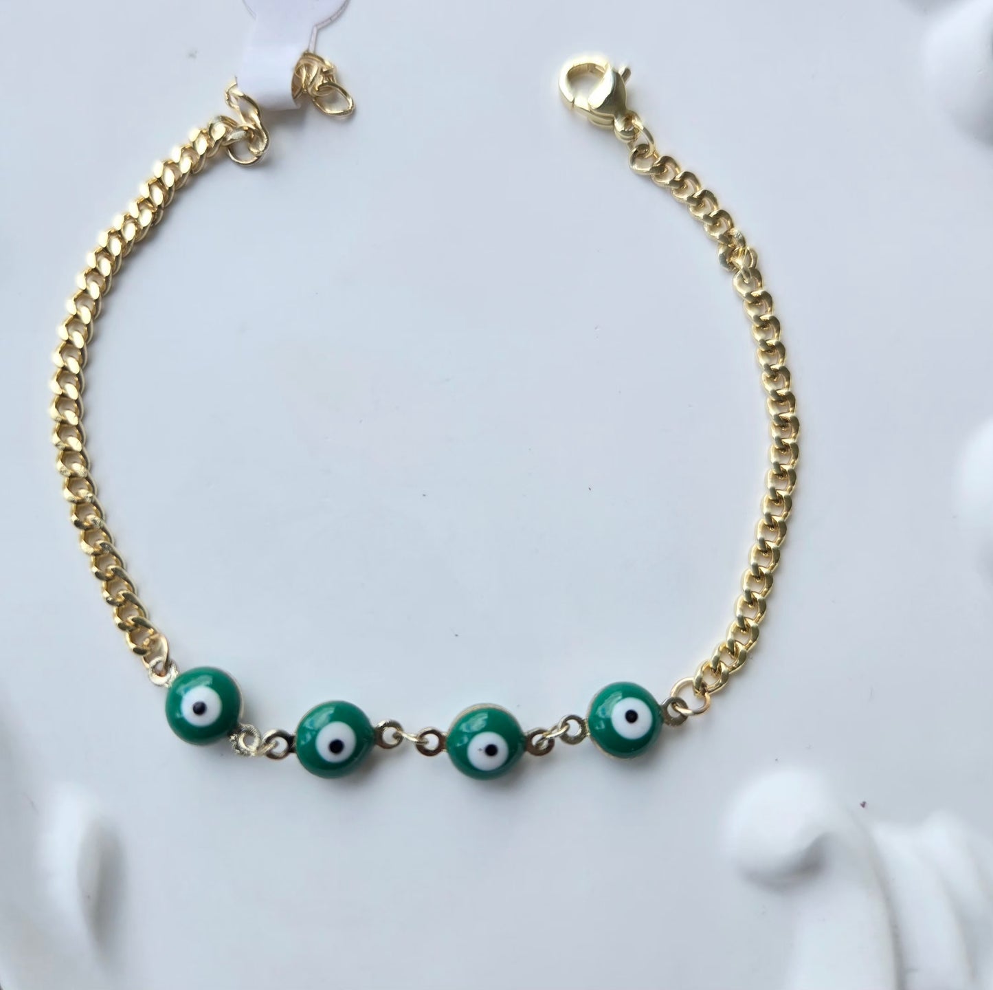 Evil Eye Gold Chain Bracelet